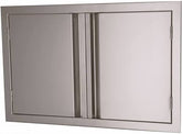 RCS Valiant Series Double Door 30" x 19" VDD1 showcasing durable 304 stainless steel construction, designed for outdoor kitchens.